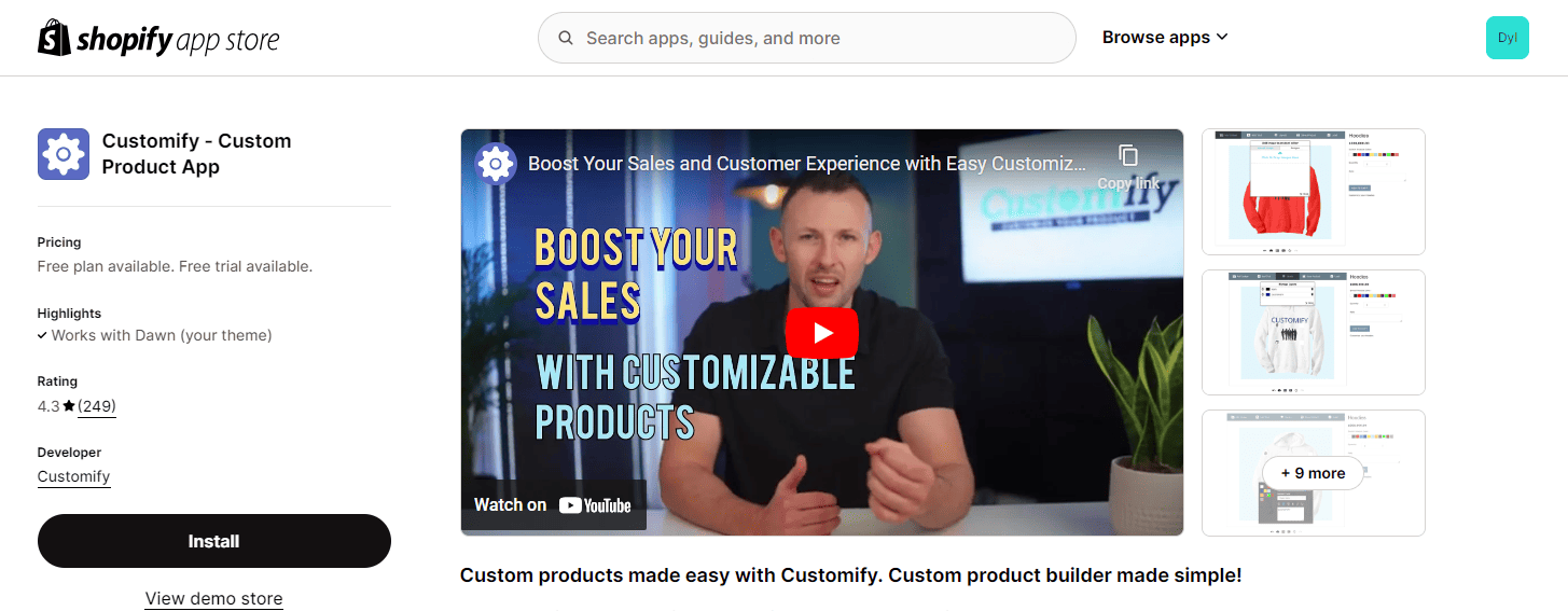 Customify ‑ Custom Product App
